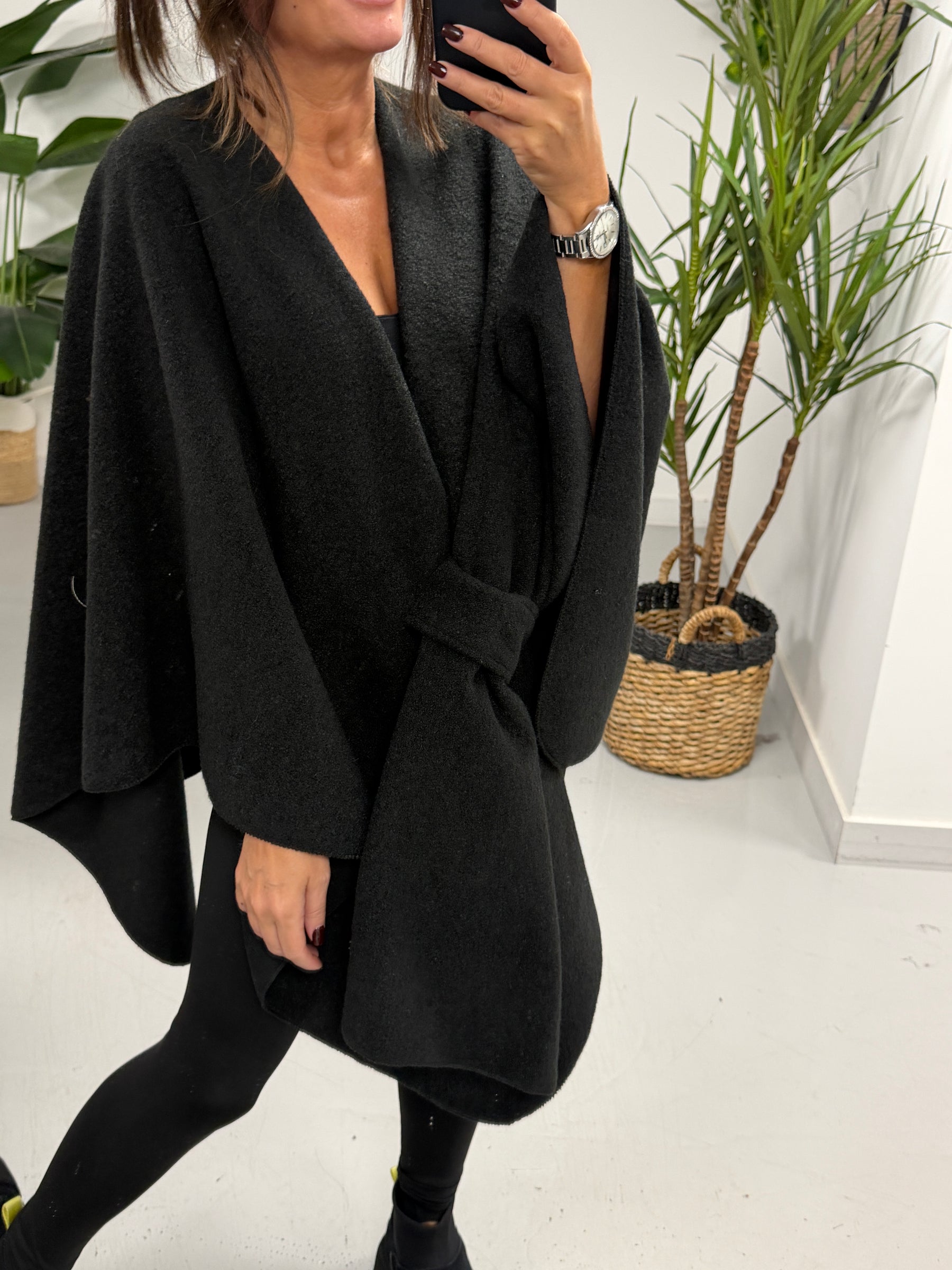 The Knot Wrap Shawl  - Black  (Size 10-18)