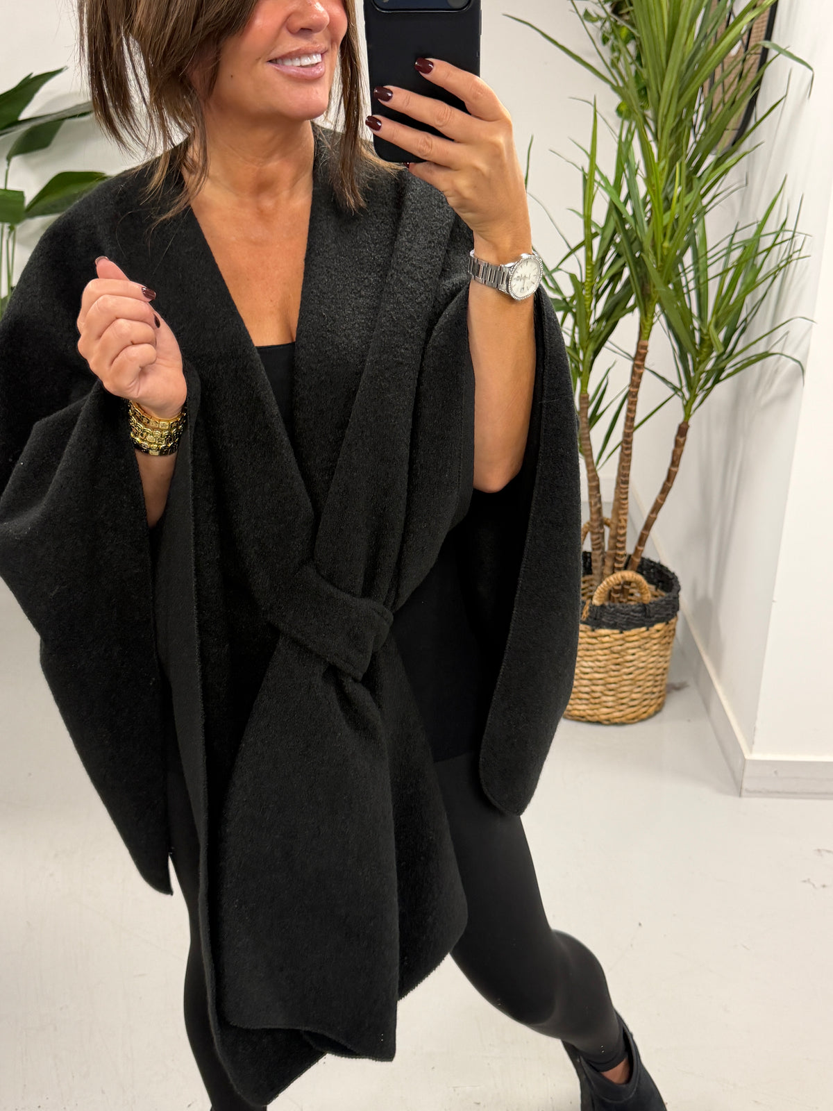 The Knot Wrap Shawl  - Black  (Size 10-18)
