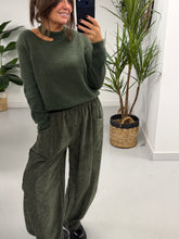 The Sienna Slash Neck Knit  - Khaki (Size 8-14)