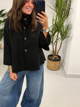 Military Swing Shacket - Black