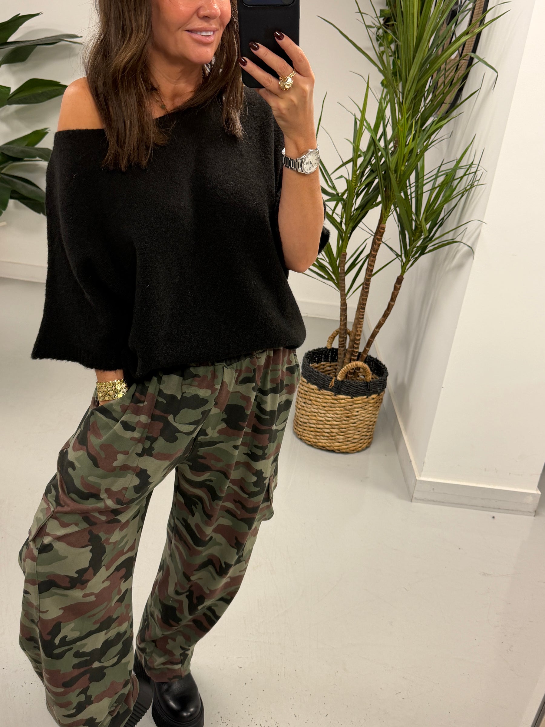 The Conrad Camo Cargo Barrel Jogger