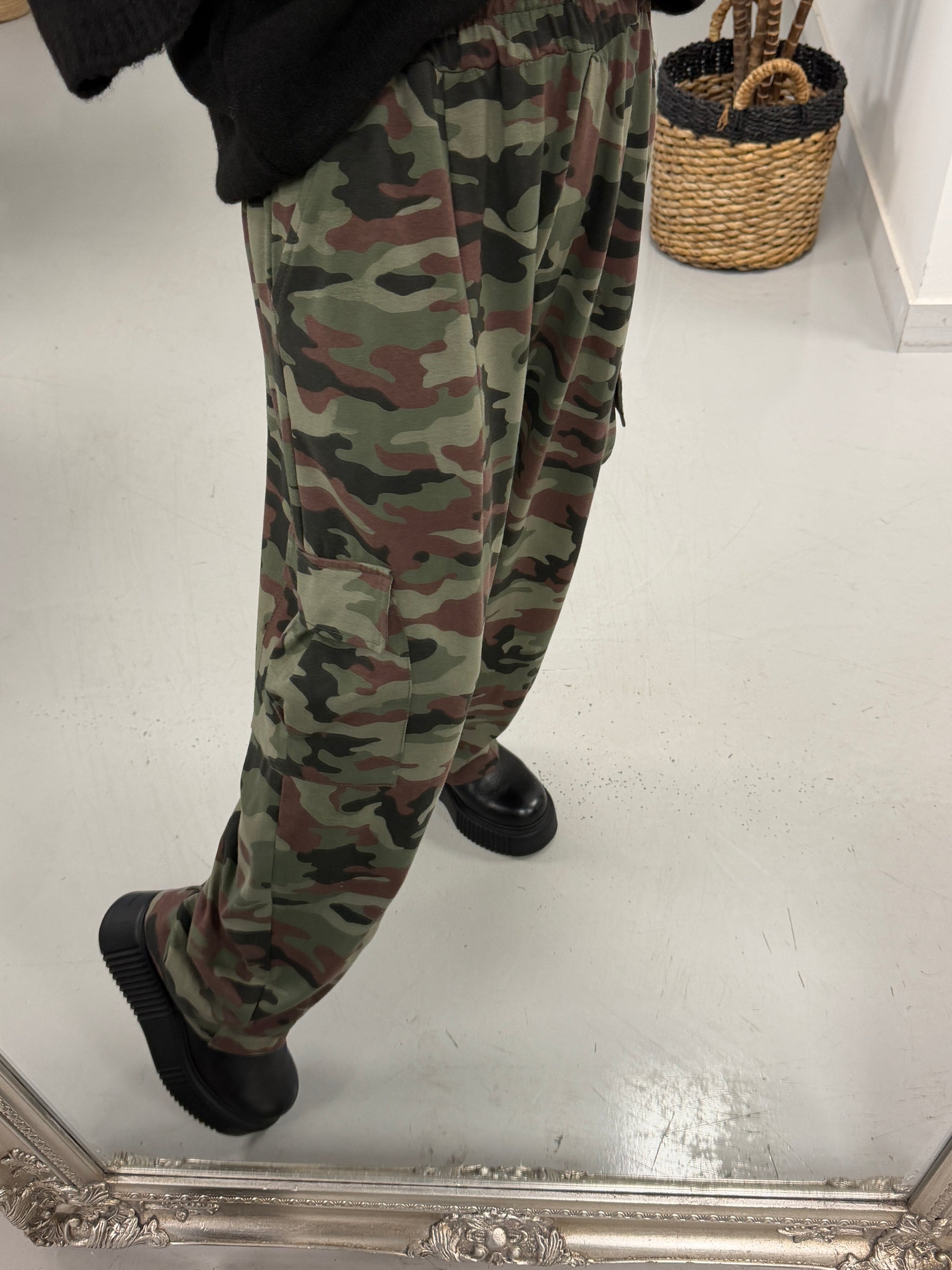 The Conrad Camo Cargo Barrel Jogger