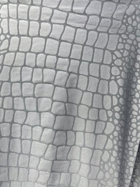 Croc Leggings  (Plus) - Light Grey